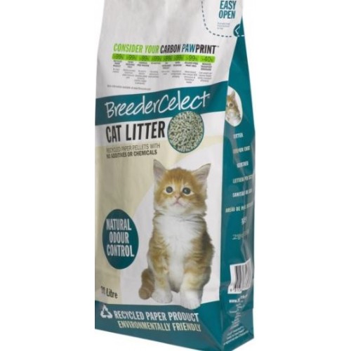 BreederCelect Recycled Paper Cat Litter 30L